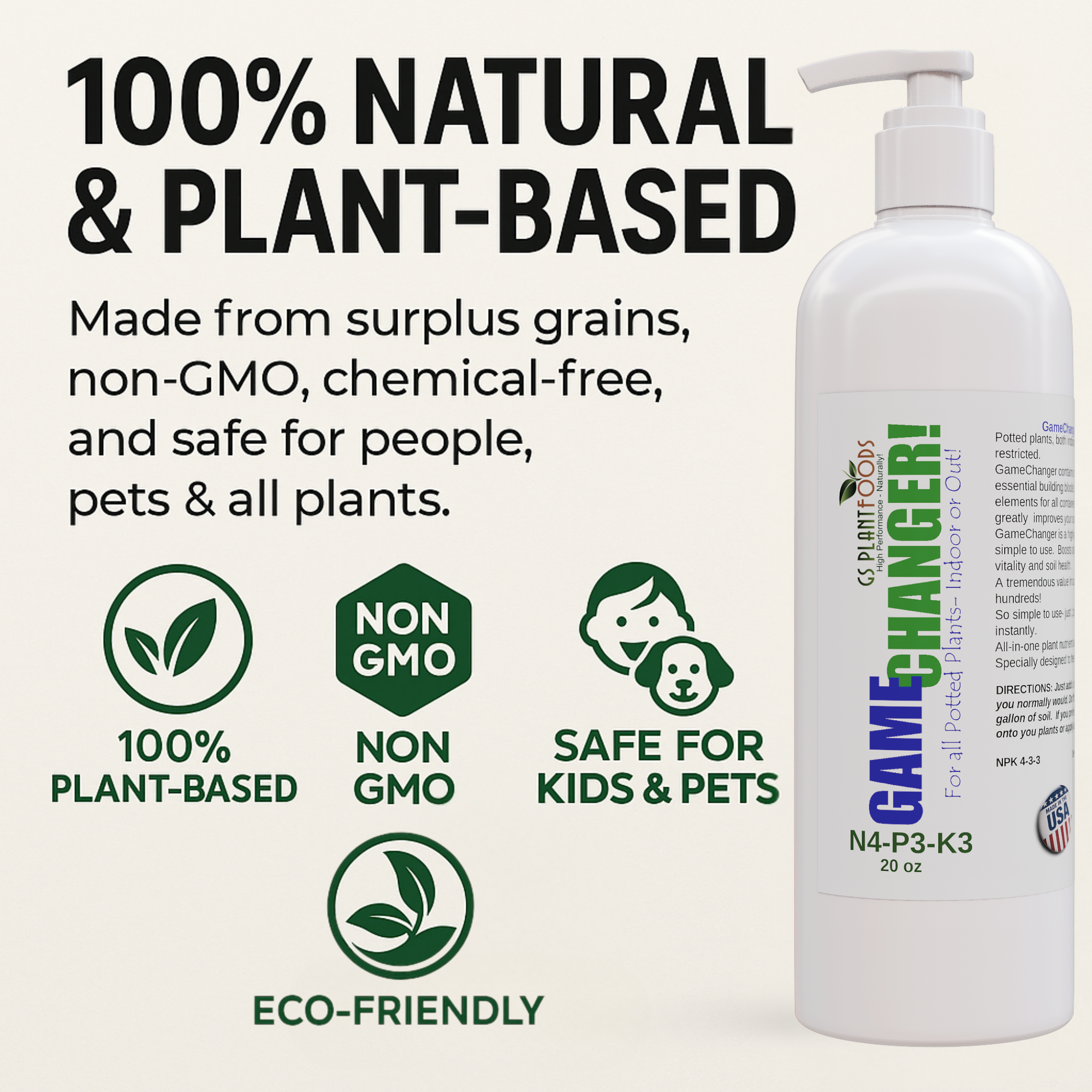 Game Changer – All-Purpose Organic Fertilizer | GS Plant Foods