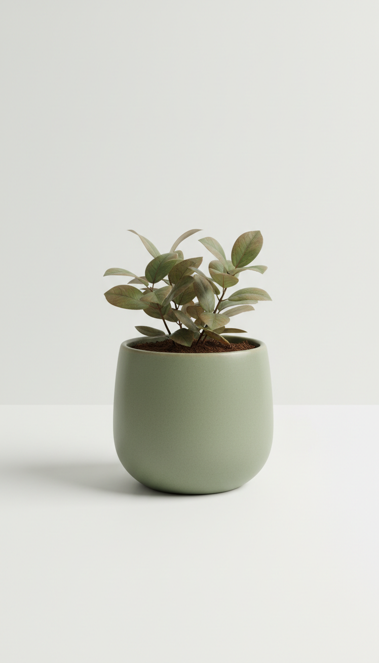 Sage Green Ceramic Planter