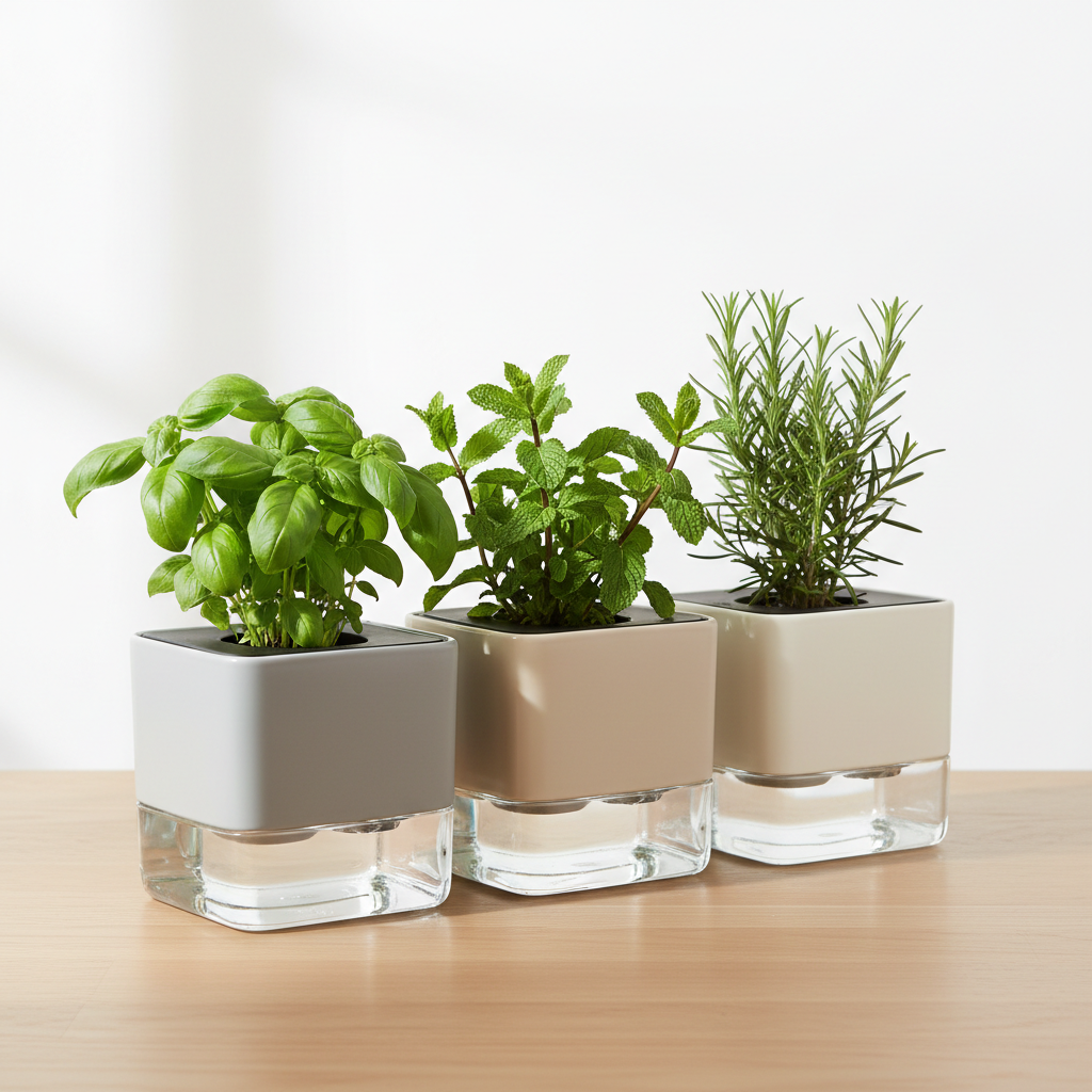 Self-Watering Herb Planter Set