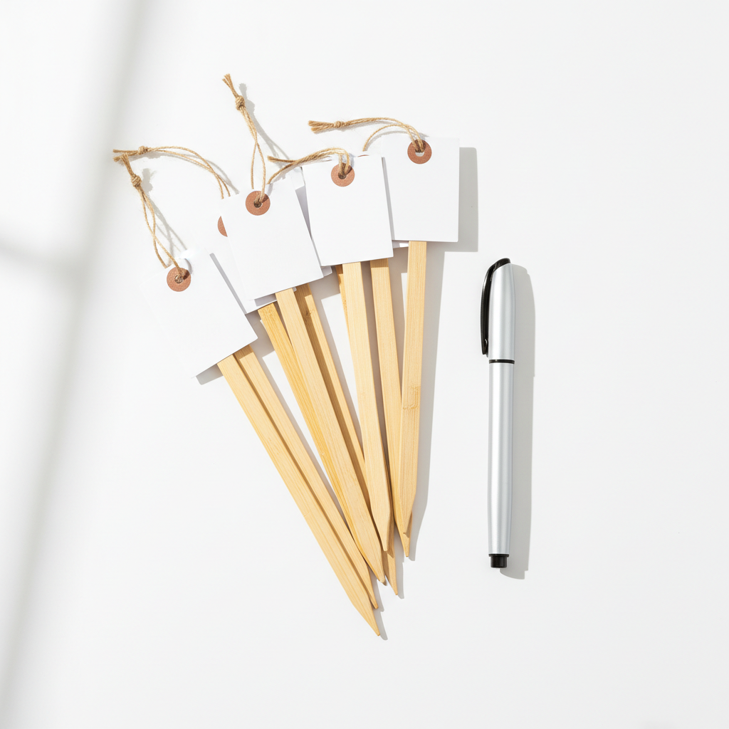 Bamboo Plant Labels & Markers Set