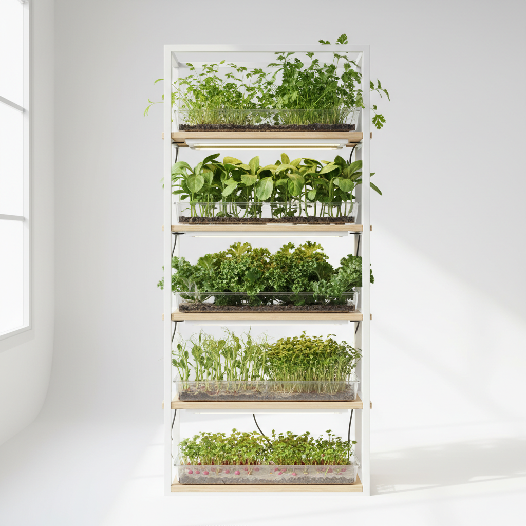 5-Tray Microgreen Growing System