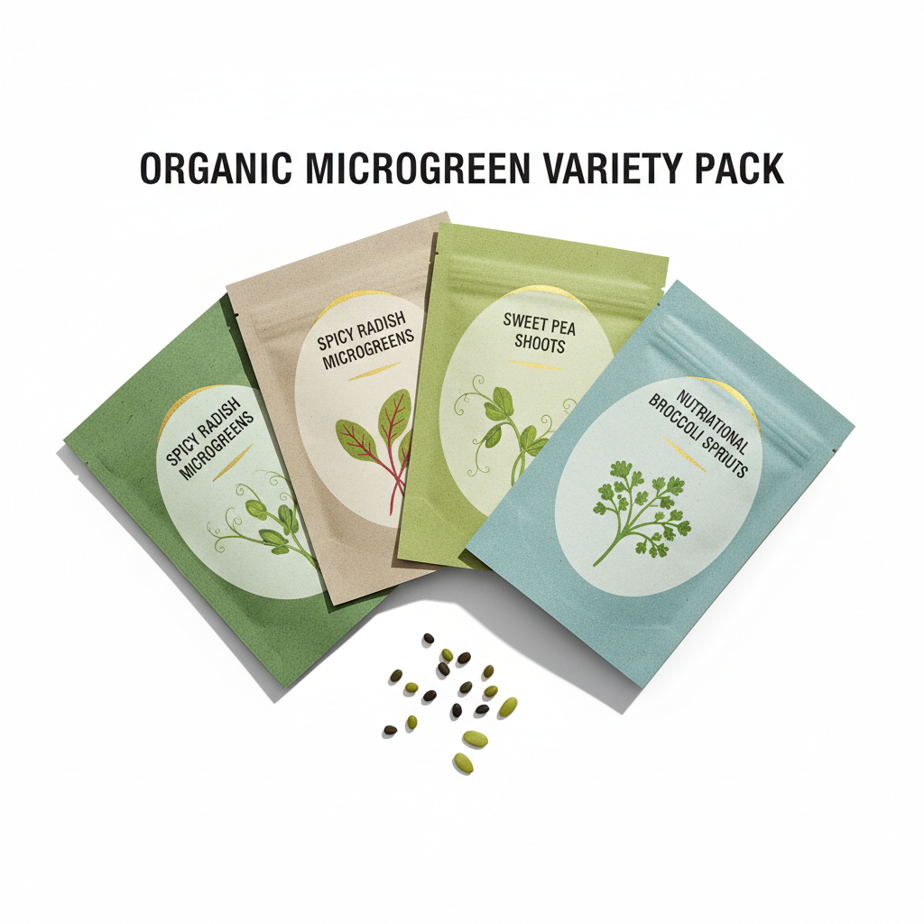 Organic Microgreen Seed Variety Pack